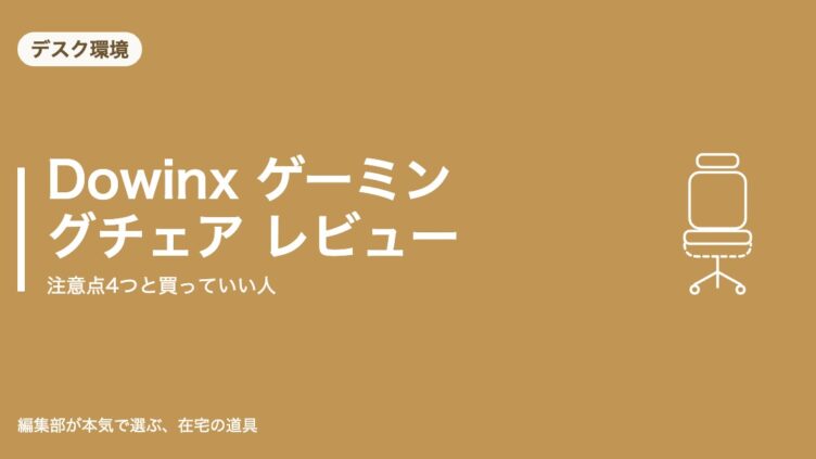 Dowinx ゲーミングチェア レビュー｜デスク環境
